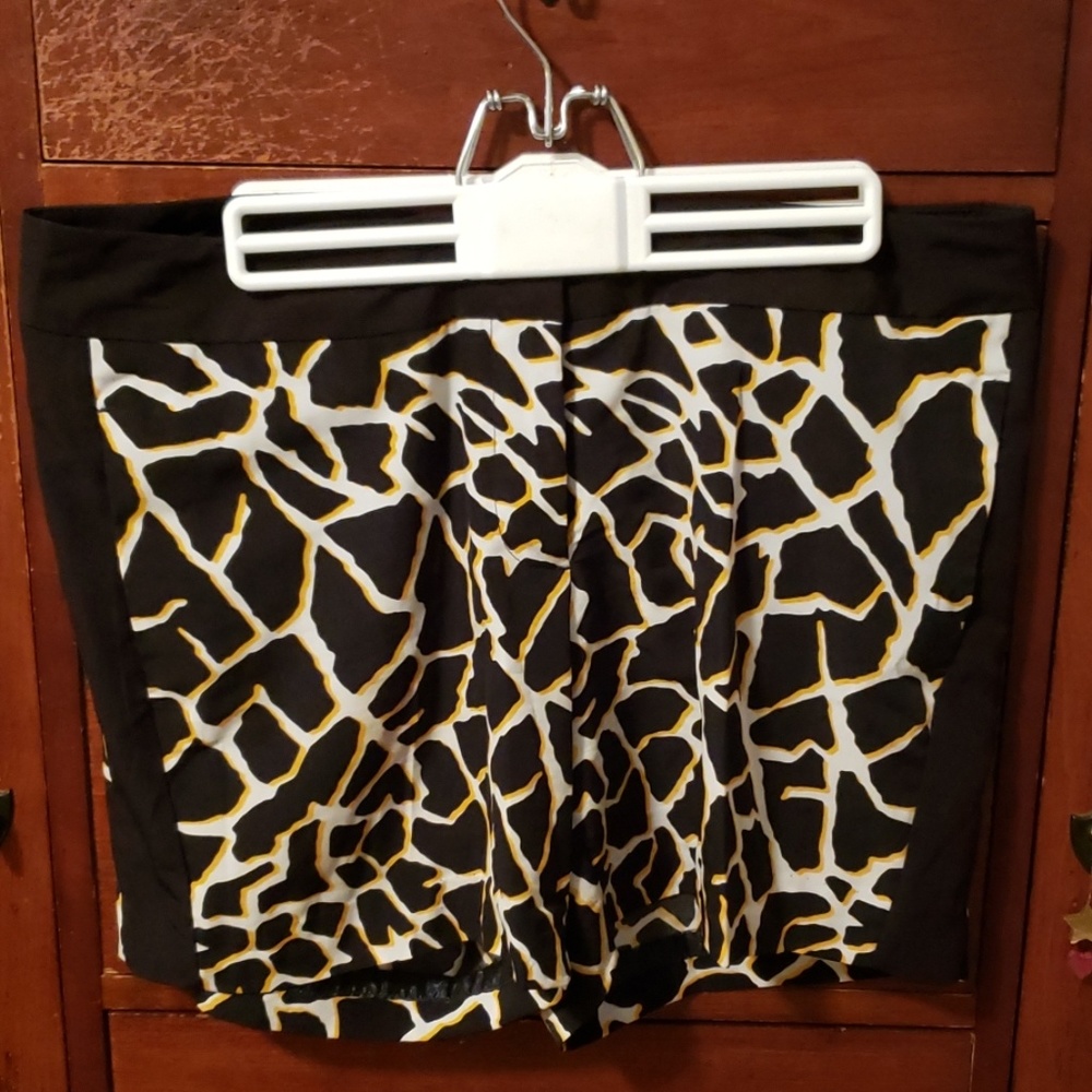 Giraffe print shorts